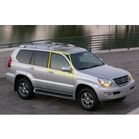 suitable for LEXUS GX470 J120 SERIES - 11/2002 to 7/2009 - 4DR SUV - RIGHT SIDE FRONT DOOR GLASS - GREEN - NEW