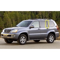 suitable for LEXUS GX470 J120 SERIES - 11/2002 to 7/2009 - 4DR SUV - LEFT SIDE REAR  QUARTER GLASS - GREEN - NEW