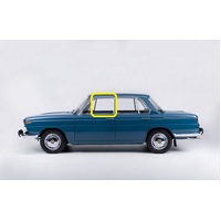 BMW 2000 - 1/1962 to 1/1975 - 4DR SEDAN - PASSENGER - LEFT SIDE FRONT DOOR GLASS  - (SECOND-HAND)