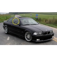 BMW 3 SERIES E36 - 6/1991 to 5/1999 - 2DR COUPE/CONVERTIBLE - DRIVERS - RIGHT SIDE FRONT DOOR GLASS ONLY - (4 HOLES) - NEW