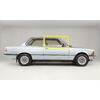 BMW 3 SERIES E21 - 3/1976 to 5/1983 - 2DR COUPE - DRIVERS - RIGHT SIDE FRONT DOOR GLASS - (Second-hand)