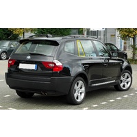 BMW X3 E83 - 6/2004 TO 2/2011 - 5DR WAGON - DRIVERS - RIGHT SIDE REAR QUARTER GLASS - SEKURIT - GREEN - NEW