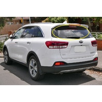 KIA SORENTO UM - 6/2015 to 7/2020 - 5DR WAGON  - REAR WINDSCREEN GLASS - HEATED - 1 HOLE - PRIVACY TINT - 1521MM X 489MM - NEW