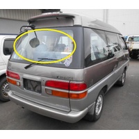 suitable for TOYOTA LITEACE KM30 - 8/1985 to 3/1992 - VAN - REAR WINDSCREEN GLASS - HIGHROOF - 650mm high X 1324w - (Second-hand)