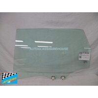 HONDA JAZZ GK5- 8/2014 to CURRENT - 5DR HATCH - LEFT SIDE REAR DOOR GLASS - GREEN 