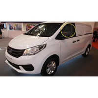 LDV G10 - 04/2015 TO CURRENT - VAN/MPV VAN - PASSENGER - LEFT SIDE FRONT DOOR GLASS - 2 HOLES - GREEN - NEW