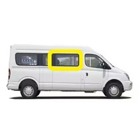 LDV V80 - 4/2013 TO CURRENT - VAN - RIGHT SIDE FRONT SLIDING DOOR FIXED BONDED WINDOW GLASS - NEW