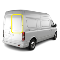 LDV V80 - 2/2013 to CURRENT - VAN - DRIVERS - RIGHT SIDE BARN DOOR GLASS - HEATED, HI ROOF - GREEN - 935h x 700w (1 WEEK WAIT) - NEW