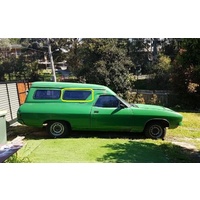 FORD FALCON XA/XB/XC - 1/1972 to 1/1978 - PANEL VAN - DRIVERS - RIGHT SIDE FRONT CARGO GLASS - GREEN - MADE TO ORDER - NEW