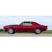 CHEVROLET CAMARO - 1967 - 2DR COUPE - PASSENGERS - LEFT SIDE FRONT DOOR GLASS - CLEAR - MADE-TO-ORDER - NEW