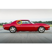 CHEVROLET CAMARO - 1967 to 1969 - 2DR COUPE - DRIVERS - RIGHT SIDE REAR OPERA GLASS - CLEAR - MADE-TO-ORDER - NEW