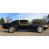 CHEVROLET CAMARO - 1968 to 1969 - 2DR COUPE - DRIVERS - RIGHT FRONT DOOR GLASS - GREEN - MADE-TO-ORDER - NEW