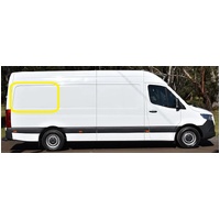 MERCEDES SPRINTER - 9/2006 to CURRENT - LWB - RIGHT SIDE REAR CARGO GLASS - BONDED - GREY (1248w X 765h) - NEW