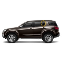 ISUZU MU-X 4WD - 11/2013 TO 5/2021 - 5DR SUV - PASSENGERS - LEFT SIDE REAR QUARTER GLASS - PRIVACY TINT - NEW