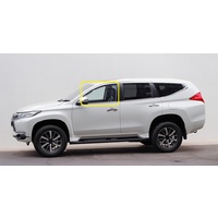 MITSUBISHI PAJERO SPORT QE - 10/2015 TO CURRENT - 5DR WAGON - LEFT SIDE FRONT DOOR GLASS (WITH FITTING) - GREEN - NEW