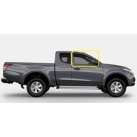 MITSUBISHI TRITON MQ - 4/2015 to CURRENT - 2DR CLUB CAB UTE - DRIVERS - RIGHT SIDE FRONT DOOR GLASS - WITH FITTINGS - NEW