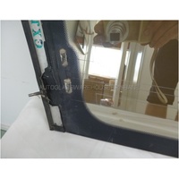 suitable for TOYOTA TARAGO TCR10 WOMBAT - 9/1990 to 6/2000 - WAGON - RIGHT SIDE REAR FLIPPER GLASS - PRIVACY TINT - ARIEL - (Second-hand)