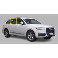 AUDI Q7 4M - 9/2015 to CURRENT - 5DR WAGON - RIGHT SIDE REAR DOOR GLASS - WITH FITTING - GREEN - NEW (CALL FOR STOCK)