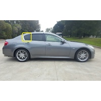 NISSAN SKYLINE V36 - 1/2007 to CURRENT - 4DR SEDAN - RIGHT SIDE REAR QUARTER GLASS - PRIVACY TINT - NEW