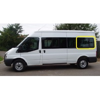 FORD TRANSIT VH/VJ/VM - 11/2000 to 9/2014 -MWB VAN - LEFT SIDE REAR VAN GLASS - GREEN - 1330 X 581 - NEW