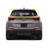 KIA SPORTAGE KNAP-81 - 10/2015 TO 9/2021 - 5DR WAGON - REAR WINDSCREEN GLASS WITH MOULD - HEATED - PRIVACY TINT - NEW