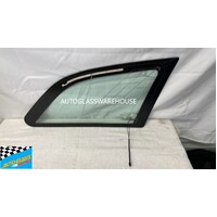 AUDI Q7 4L - 9/2006 to 6/2015 - 5DR WAGON - PASSENGERS - LEFT SIDE REAR CARGO GLASS - (AFTERMARKET NO MOULD)- GREEN - NEW
