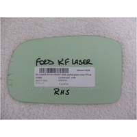 FORD LASER KF/KH - 3/1990 to 10/1994 - SEDAN/HATCH - RIGHT SIDE MIRROR - FLAT GLASS ONLY - 170 wide x 103mm - NEW
