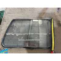 MITSUBISHI PAJERO NH/NL - 5/1991 to 4/2000 - WAGON - DRIVERS - RIGHT SIDE REAR SLIDER GLASS - COMPLETE UNIT - (Second-hand)