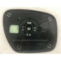 MAZDA CX-7 - 11/2007 TO 2/2012 - 5DR WAGON - LEFT SIDE MIRROR - FLAT GLASS ONLY WITH BACKING C235, 133MM X 193MM, WIDEST ANGLE - (SECOND-HAND)