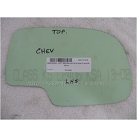 CHEVY 2000 MODEL - LEFT SIDE MIRROR  - FLAT GLASS CUT TO SIZE - TO SUIT 84-19700-CAV.1 LH - NEW