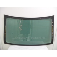 SUBARU LIBERTY/OUTBACK 5TH GEN - 9/2009 to 12/2014 - 4DR SEDAN - REAR WINDSCREEN GLASS - DARK GREEN - 5 PLUG - (Second-hand)