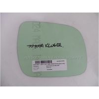 suitable for TOYOTA KLUGER GSU40R - 8/2007 to 12/2014 - 5DR WAGON - LEFT SIDE MIRROR - FLAT GLASS ONLY - 182mm X 145mm - NEW