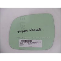 suitable for TOYOTA KLUGER GSU40R - 8/2007 to 12/2014 - 5DR WAGON - RIGHT SIDE MIRROR - FLAT GLASS ONLY - 182mm X 145mm - NEW