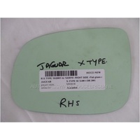 JAGUAR X-TYPE X400 - 10/2001 to 12/2010 - 4DR SEDAN - RIGHT SIDE MIRROR - FLAT GLASS ONLY - 170w x 120h - NEW