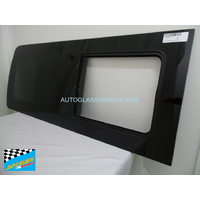 suitable for TOYOTA HIACE 200 SERIES - 4/2005 to 4/2019 - LWB/SLWB VAN - RIGHT SIDE REAR SLIDING UNIT (VERY LAST) - DOT - PRIVACY TINTED - 564 X 1370 