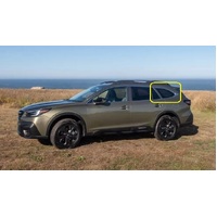SUBARU OUTBACK 6TH GEN BS - 12/2014 to 12/2020 - 4DR WAGON - PASSENGERS - LEFT SIDE REAR CARGO GLASS - PRIVACY TINT - (SECOND-HAND