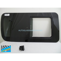 suitable for TOYOTA HIACE (SBV ONLY) - 1998 to 2012 - VAN - LEFT SIDE FRONT SLIDING UNIT - DOT - PRIVACY TINTED - 530 X 1030 - NEW