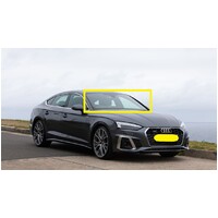 AUDI A5 F5 - 3/2017 to CURRENT - 2DR COUPE/5DR HATCH - FRONT WINDSCREEN GLASS - RAIN SENSOR,CAMERA,ACOUSTIC,SOLAR,HUD,TOP MOULD & RETAINER - GREEN