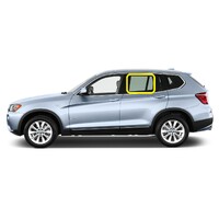 BMW X3 F25 - 2013 to 10/2017 - 5DR WAGON - PASSENGERS - LEFT SIDE REAR DOOR GLASS - 1 HOLE (SEKURIT) - GREEN  - NEW