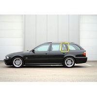 BMW 5 SERIES E39 - 5/1996 to 1/2003 - 4DR WAGON - PASSENGER - LEFT SIDE REAR QUARTER GLASS - ENCAPSULATED - GLUE IN - (SECOND-HAND)