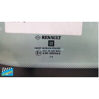 RENAULT TRAFFIC X82 -1/2015 TO CURRENT - VAN - LEFT SIDE REAR BONDED FIXED CARGO GLASS - (1320 X 565) - GREEN - GENUINE NEW
