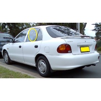 HYUNDAI EXCEL X3 - 9/1994 to 4/2000 - SEDAN/HATCH - PASSENGERS - LEFT SIDE REAR DOOR GLASS - NEW