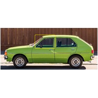 MAZDA 323 FA4TS - 3/1977 to 9/1980 - 5DR HATCH - PASSENGERS - LEFT SIDE FRONT DOOR GLASS - (Second-hand)