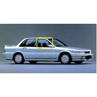 MITSUBISHI GALANT HG/HH - 5/1989 to 2/1993 - 4DR SEDAN - DRIVERS - RIGHT SIDE FRONT DOOR GLASS - (SECOND-HAND)