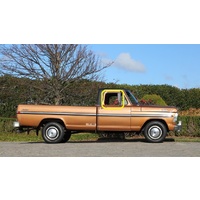 FORD F100 - 1966 to 1973 - UTE - RIGHT/LEFT SIDE FRONT DOOR GLASS - 545mm wide X 480mm high - NEW