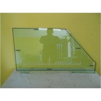 ECONOVAN JG SERIES 1 SWB - 5/1984 to 11/1996  - DRIVERS - RIGHT SIDE FRONT DOOR GLASS - 2 HOLES - GREEN - NEW (CALL FOR STOCK)