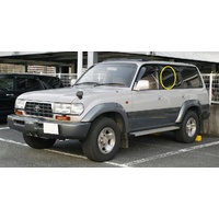 suitable for TOYOTA LANDCRUISER 80 SERIES - 3/1990 to 1/1998 - 5DR WAGON - PASSENGERS - LEFT SIDE REAR DOOR GLASS - NEW