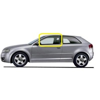 AUDI A3/S3 8P - 6/2004 to 4/2013 - 3DR HATCH - PASSENGER - LEFT SIDE FRONT DOOR GLASS - NEW