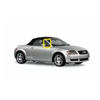 AUDI TT 8N - 5/1999 TO 1/2006 - 2DR CONVERTIBLE/ROADSTER - DRIVER - RIGHT SIDE FRONT QUARTER GLASS - GREEN