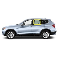 BMW X3 F25 - 3/2011 to 2013 - 5DR WAGON - PASSENGER - LEFT SIDE REAR DOOR GLASS - GREEN - NEW